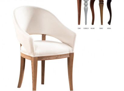 Klassischer Designer Polster Stuhl Gepolstert Stühle TExtil Leder Stoff CM-U2 